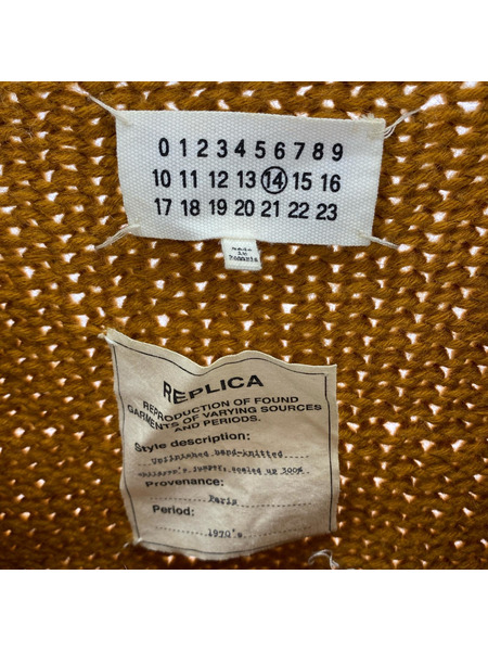 MARTIN MARGIELA ニット・セーター REPLICA フリンジニット ブラウン