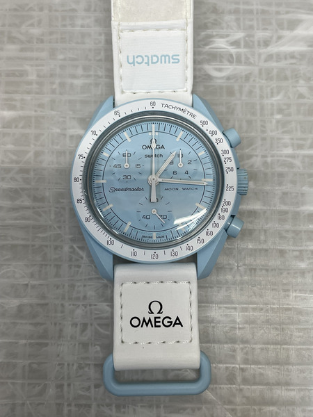 オメガ×スウォッチ/ミッショントゥウラヌス/S033L100 メンズQZ[値下]