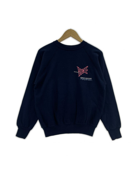 OLD・VINTAGE スウェット・トレーナー 83年 DAVID BOWIE SERIOUS MOOONLIGHT 紺