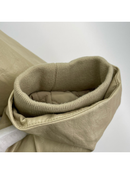 AMERI ジャケット PASTING LIKE SYNTHETIC LEATHER JACKET(M)