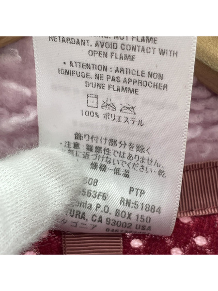 patagonia ジャケット レトロX フリースジャケット ピンク (KID'S XL)