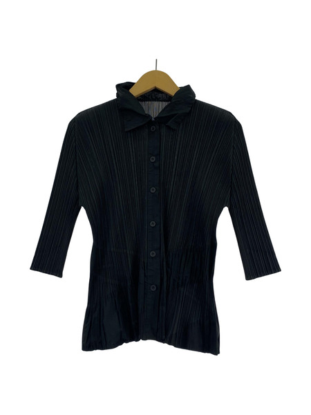 PLEATS PLEASE ISSEY MIYAKE　シャツ　ブラック 75 63072[値下]
