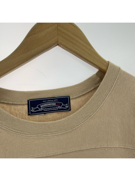 GOODENOUGH フットボールTee L ベージュ