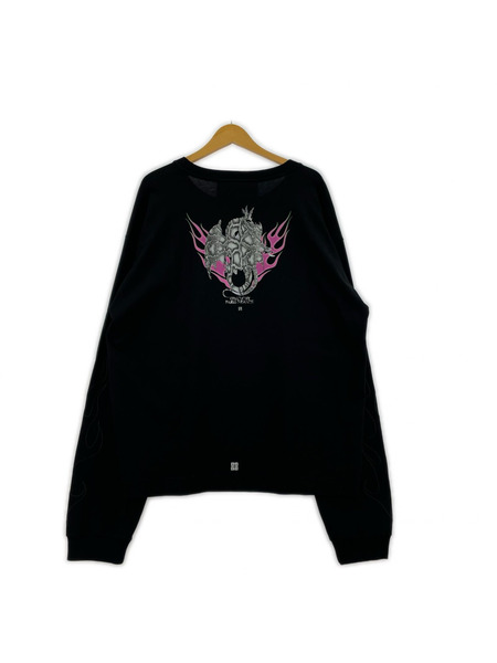 GIVENCHY 24SS ロゴ×ドラゴン L/SプリントTee BM71KP3YJY[値下]