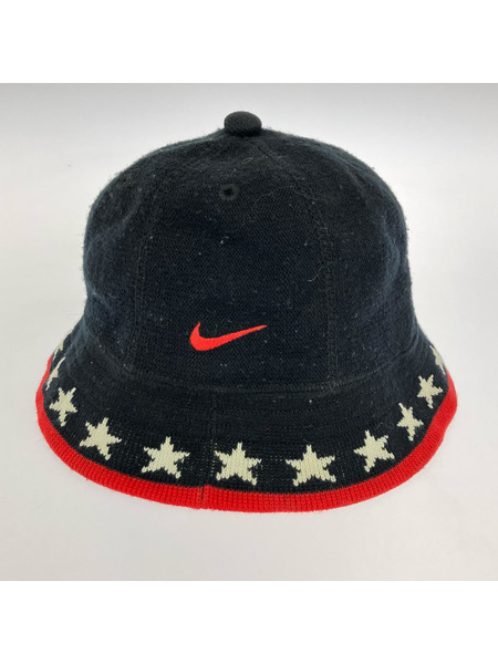NIKE ハット ビンテージ 76ers sixers バケットハット  黒