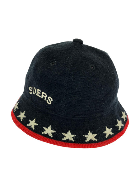 NIKE ハット ビンテージ 76ers sixers バケットハット  黒