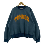 10匣 TENBOX Reversible Sweat クルーネックスウェット ブルー TBX-010SW-24