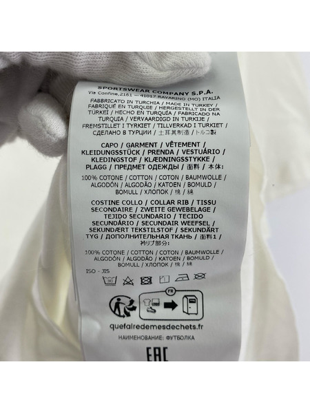 STONE ISLAND 半袖Tシャツ・カットソー S/S ロゴパッチ カットソー (L)WHT