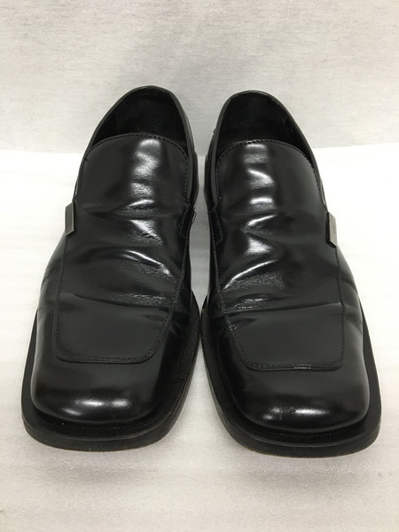 GUCCI スクエアトゥ ローファー (44 1/2) 黒