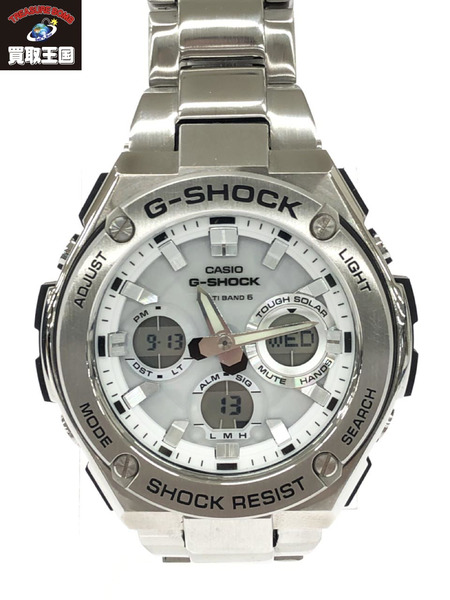 CASIO G-SHOCK G-STEEL GST-W110D-7AJF アナデジ 電波ソーラー腕時計