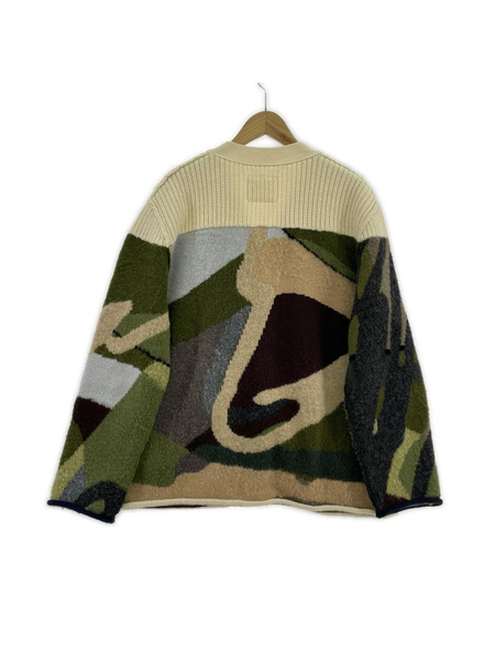 Sacai カーディガン KAWS ジャガーニットカーディガン SIZE 2[値下]