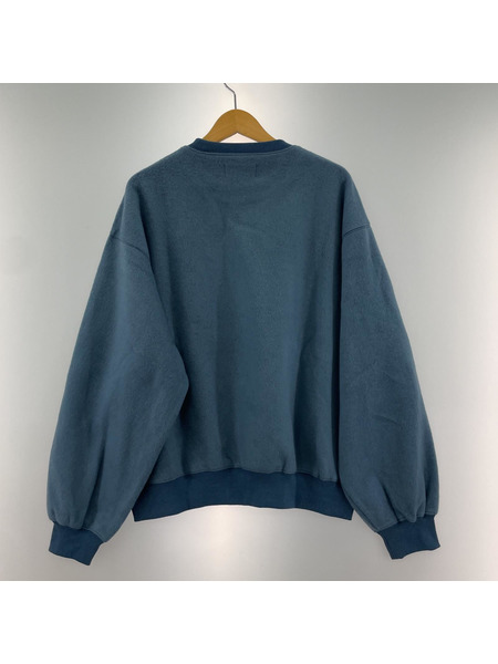 10匣 TENBOX Reversible Sweat クルーネックスウェット ブルー TBX-010SW-24