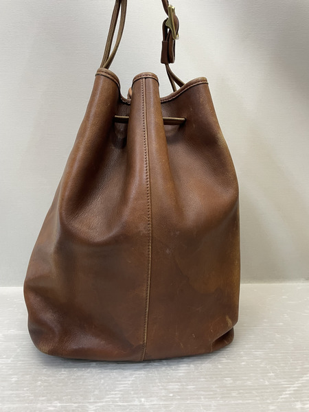  OLD COACH ショルダー バッグ レザー ブラウン 9166