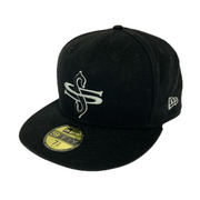 NEW ERA キャップ STUSSY×NEW ERA Fitted Cap/BLK