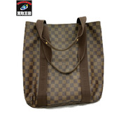 ルイ ヴィトン LOUIS VUITTON カバ ボブール バッグ ダミエ エベヌ N52006.トートバッグ ハンドバッグ ブラウン系