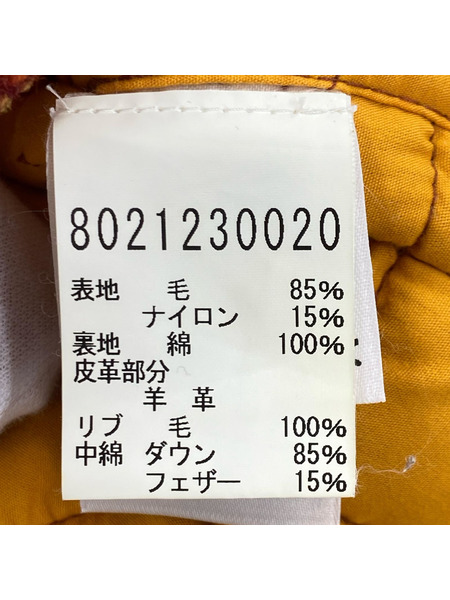 Eddie Bauer×NIGEL CABOURN 日ノ出タグ ヨーク切替ダウンベスト 56 キャメル×赤系