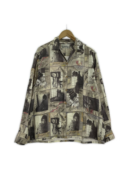 WACKO MARIA 21SS HAWAIIAN SHIRT L/S 晴雨緊縛図 M