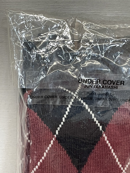 UNDERCOVER 19SS BOOTLEG TRUTH アーガイルソックス 赤黒[値下]