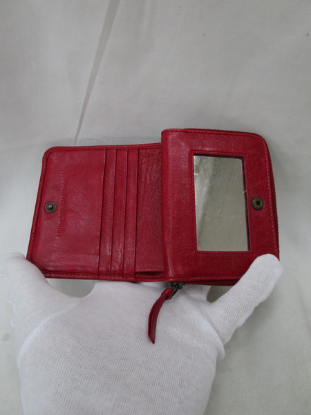 BALENCIAGA コンパクトウォレット 赤 168503・496334