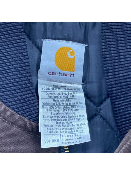 Carhartt ジャケット ダックベスト ブラウン XL