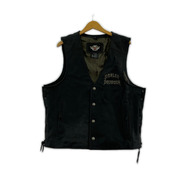 Harley-Davidson ジャケット レザーベスト サイドレースアップ(L)