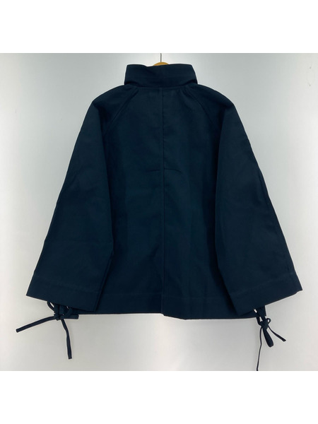 GANNI ヘビーツイル レースアッププルオーバー S/M 紺