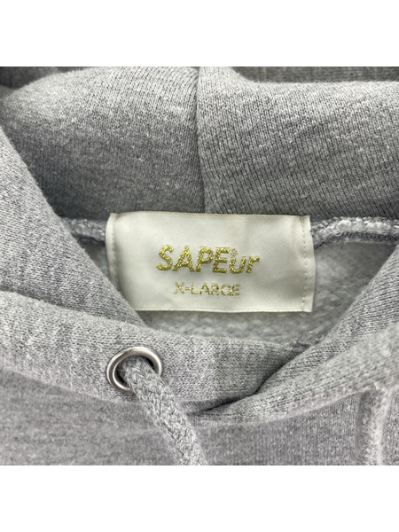 SAPeur パーカー ワンピース 灰（XL）