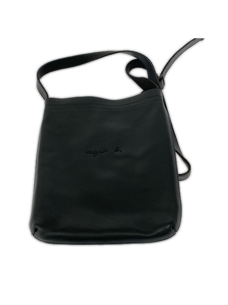 agnes b. ショルダーバッグ PETER カウレザー 黒