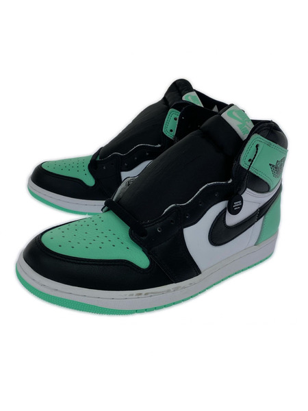 NIKE スニーカー AIR JORDAN 1 RETRO HIGH OG GREEN GLOW 28cm DZ5485-130