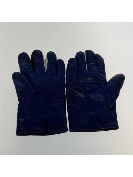 Paul Smith ソノ他 Leather Glove 青