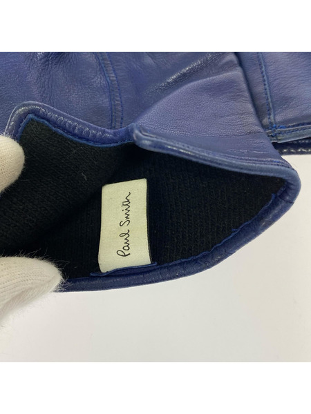 Paul Smith ソノ他 Leather Glove 青