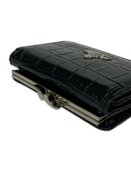 Vivienne Westwood クロコ型押シ ガマ口 コンパクトウォレット
