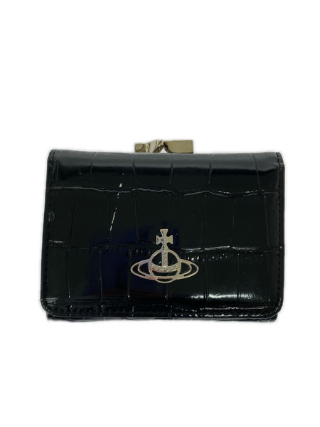 Vivienne Westwood クロコ型押シ ガマ口 コンパクトウォレット