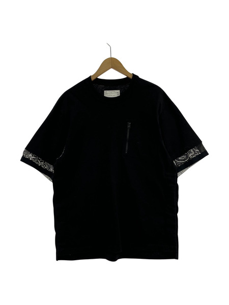 Sacai 22SS ペイズリー柄S/STEE/ブラック