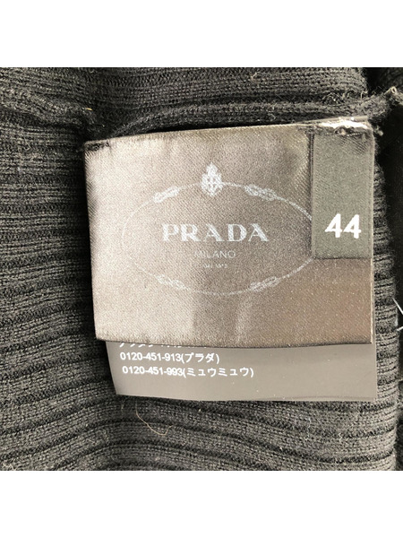 PRADA/タートルネックセーター/44/ブラック