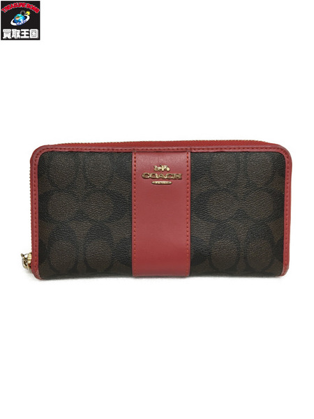 COACH　長財布 SIGNATURE ACCORDION ZIP WALLET