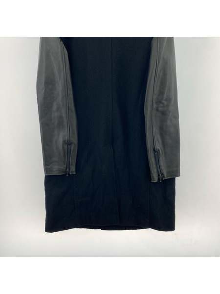 HYSTERIC GLAMOUR×PLAY BOY 袖レザーコート L ブラック