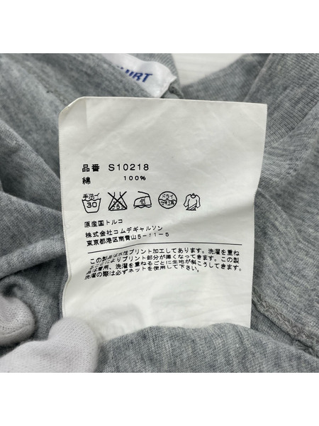 COMME des GARCONS 半袖Tシャツ・カットソー 英字プリント グレー S