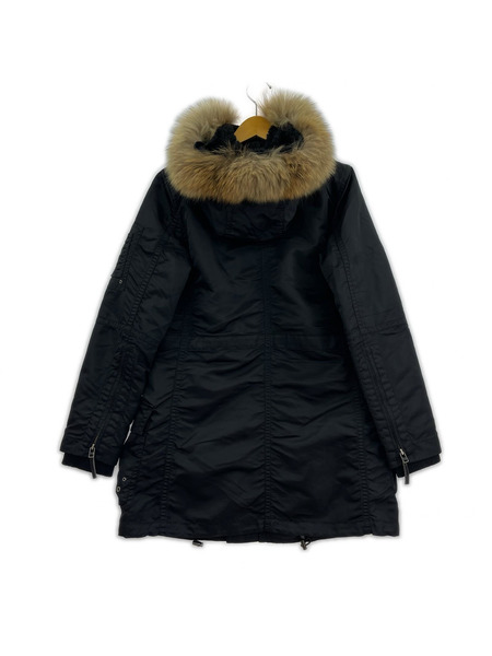 BURBERRY BLUE LABEL ソノ他 ファー付キ モッズコート 黒 40