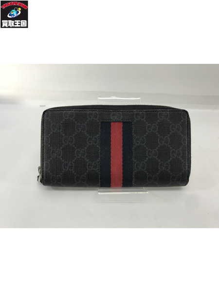 GUCCI 長財布 GGスプリーム シェリーライン