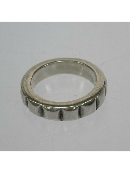 BILL WALL LEATHER Faceted Ring STERLING (#7)