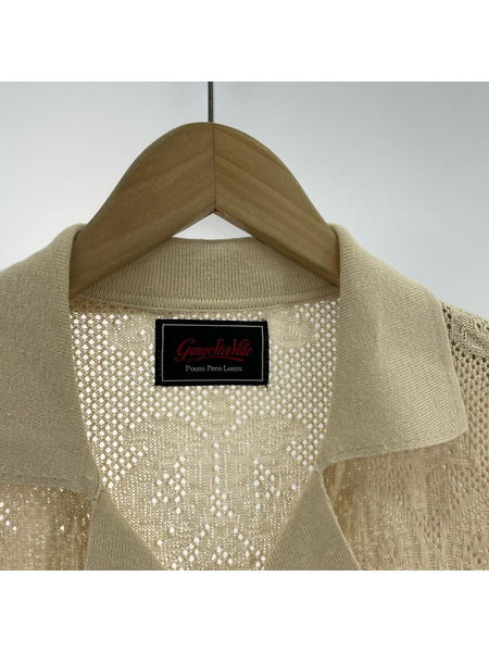 GANGSTERVILLE 半袖シャツ JQ KNIT SHIRTS