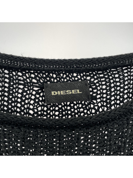 DIESEL ニット・セーター ダメージニット 黒