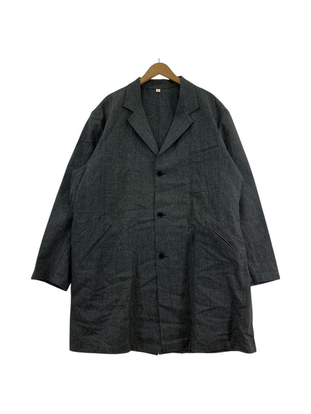 OLD・VINTAGE ジャケット ブラックシャンブレー アトリエコート 4