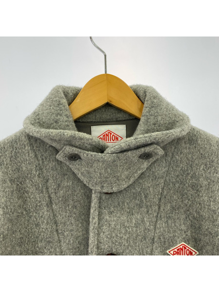 Danton ジャケット ウールモッサ ショールカラー 灰 38