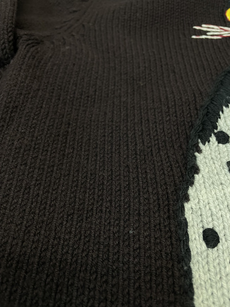 LOUIS VUITTON 13AW チャップマンブラザーズ 雪豹 ボトルネックニット XS ブラウン