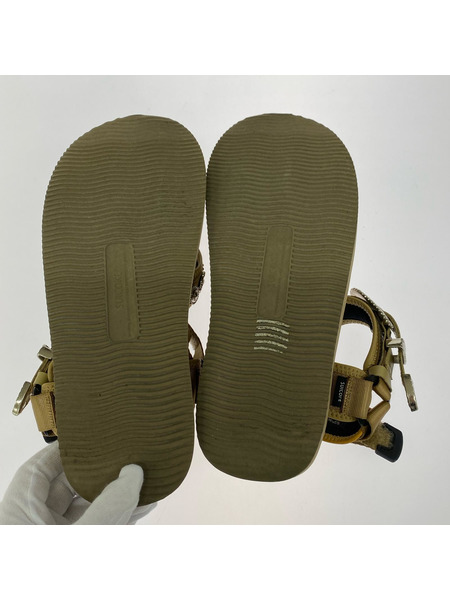 希少サイズ　TOGA X SUICOKE メタルサンダル TOGA×スイコック、メタル付きフリンジのストラップサンダル