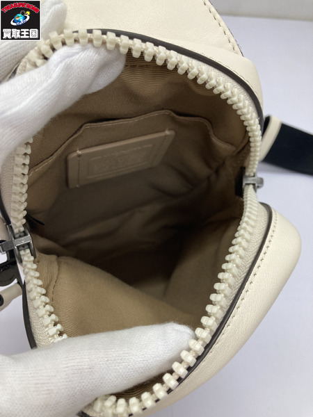 COACH EDGE L PACK SMALL/クロスボディバッグ/ホワイト [値下]