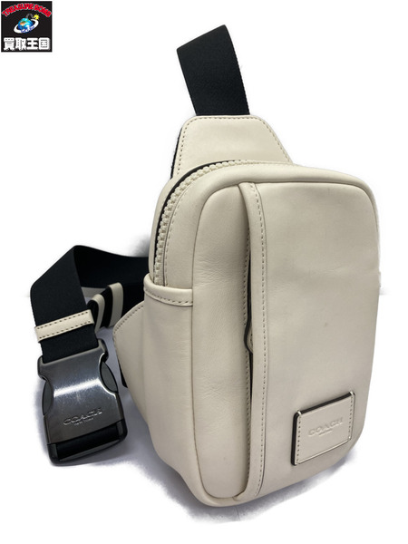COACH EDGE L PACK SMALL/クロスボディバッグ/ホワイト [値下]