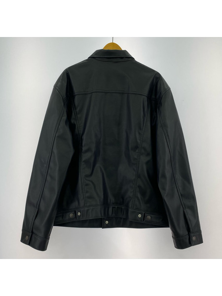 Levi's PREMIUM THE TRUCKER JKT LEATHER XL 黒 PC9-A5019-0000